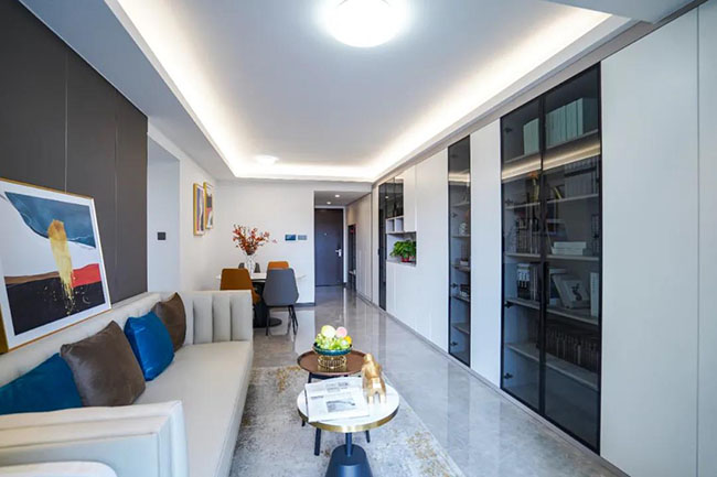 89㎡現(xiàn)代三居，主打輕便實用，體驗三口之家的小清新生活